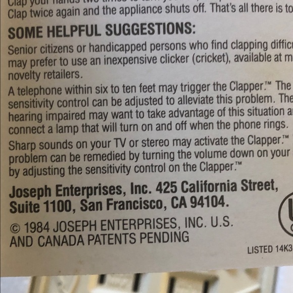 The Clapper in original box - Picture 9 of 9